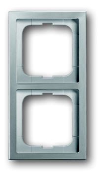 Рамка ABB Pure Steel Сталь 2 пост 2CKA001754A4501 1722-866K-500