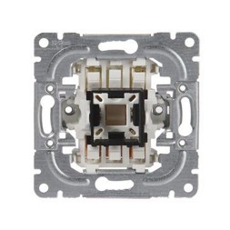 Механизм ABB Busch-Jaeger 1-клавишного переключателя кросс 16А/250В (схема 7) 2 дополнительные клеммы AB2TKA000201G1 1067.21