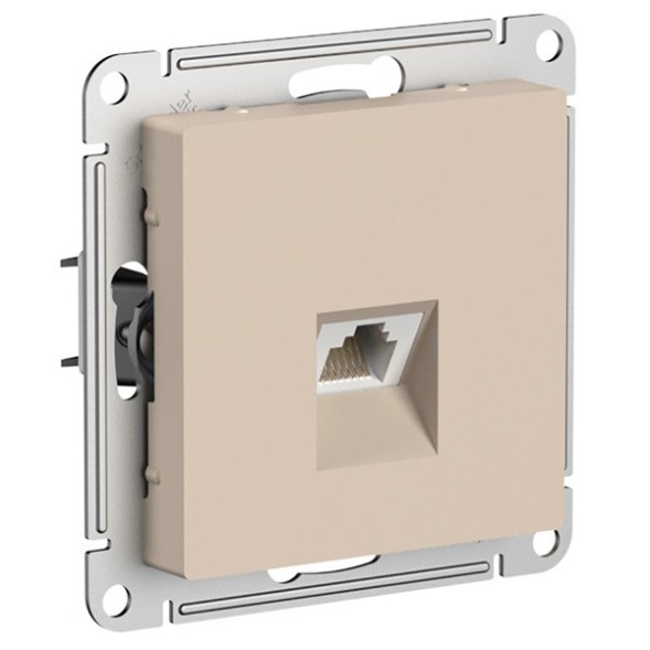 РОЗЕТКА компьютерная RJ45, кат. 5е, механизм, ПЕСОЧНЫЙ Schneider Electric Art Gallery GAL001283