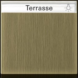 Одинарная клавиша Gira Бронза с полем для надписи 0299603