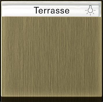 Одинарная клавиша Gira Бронза с полем для надписи 0299603