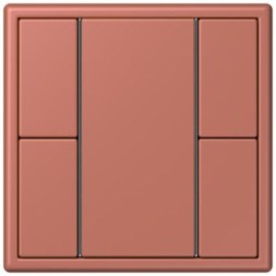 Кнопочный модуль КNX Jung Les Couleurs® Le Corbusier terre sienne brique F 50 с двумя парами кнопок LC502TSA32121