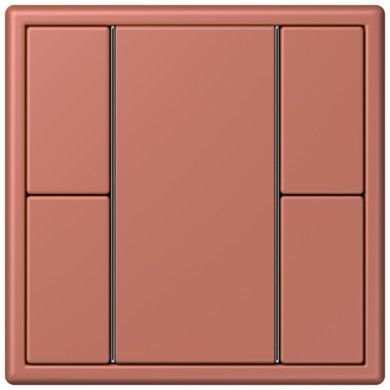Кнопочный модуль КNX Jung Les Couleurs® Le Corbusier terre sienne brique F 50 с двумя парами кнопок LC502TSA32121