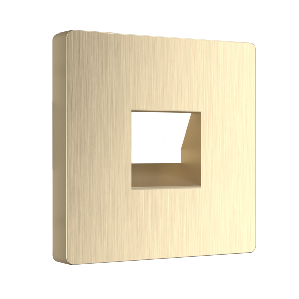 Накладка для телефонной розетки RJ11 (шампань рифленый) Werkel W1192010