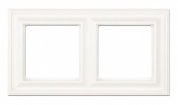 Рамка Jung ECO Profi Deco Белый 2 поста горизонтальная/вертикальная EPD482WW