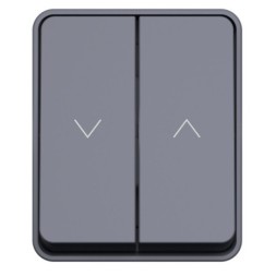 ATN544019 Atlasdesign PROFI IP54 2-клавишный ВЫКЛЮЧАТЕЛЬ ДЛЯ ЖАЛЮЗИ, 2хсх.4, АНТРАЦИТ Schneider Electric