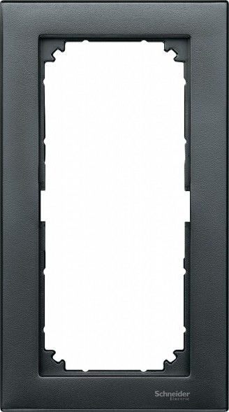Рамка Merten M-Plan Антрацит 2 поста MTN488814