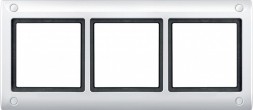 Рамка Merten Aquadesign Полярный белый 3 поста MTN401319