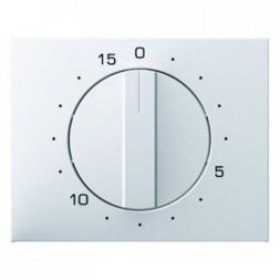 Центральная панель Berker R.1 Berker K.1 полярная белизна с блеском с регулировкой для механических таймеров 16347109