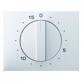 Центральная панель Berker R.1 Berker K.1 полярная белизна с блеском с регулировкой для механических таймеров 16347109