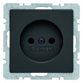 Штепсельная розетка Berker Q.1 Антрацит 6167036086
