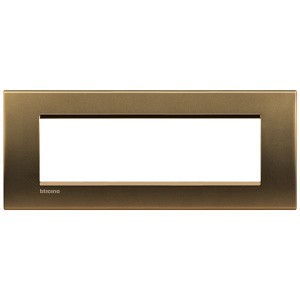 Рамка Bticino LivingLight Квадрат Бронза 7 модулей LNA4807BZ