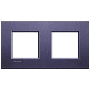 Рамка Bticino LivingLight Квадрат Синий шелк 2+2 модуля LNA4802M2CB