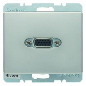 Розетка VGA-PCB AS Berker Arsys лакированный алюминий 3315419004