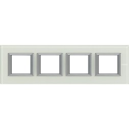 Рамка Bticino Axolute Квадрат Whice 2+2+2+2 модуля HA4802M4HVSW
