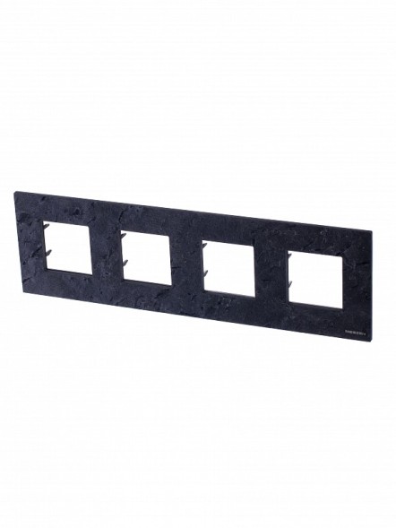 Рамка ABB Zenit Натуральный сланец 4 поста 2CLA227400N2201 N2274 PZ