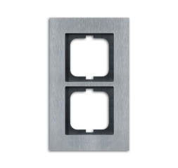 Рамка ABB Carat Сталь 2 поста 2CKA001754A4255 1722-860