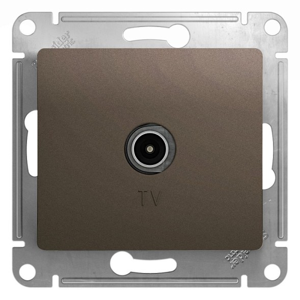 TV Антенна коннектор, механизм Schneider Electric Glossa Шоколад GSL000893