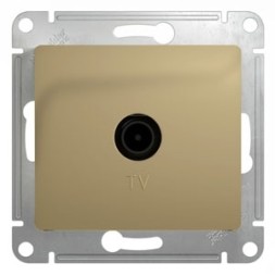 TV Розетка проходная 4DB, механизм Schneider Electric Glossa Титан GSL000492