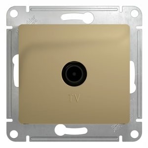 TV Розетка проходная 4DB, механизм Schneider Electric Glossa Титан GSL000492