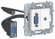 Розетка HD15+Minijack Schneider Electric Unica Белый NU593218