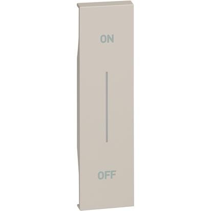 Накладка Bticino Living Now бежевая ON-OFF 1 модуль KM01MHAG