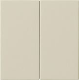 Накладка управления Gira System 55 Кремовый глянцевый двухместная 536201