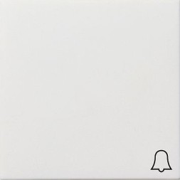 Клавиша Gira F100 Белый с символом &quot;звонок&quot; 0286112