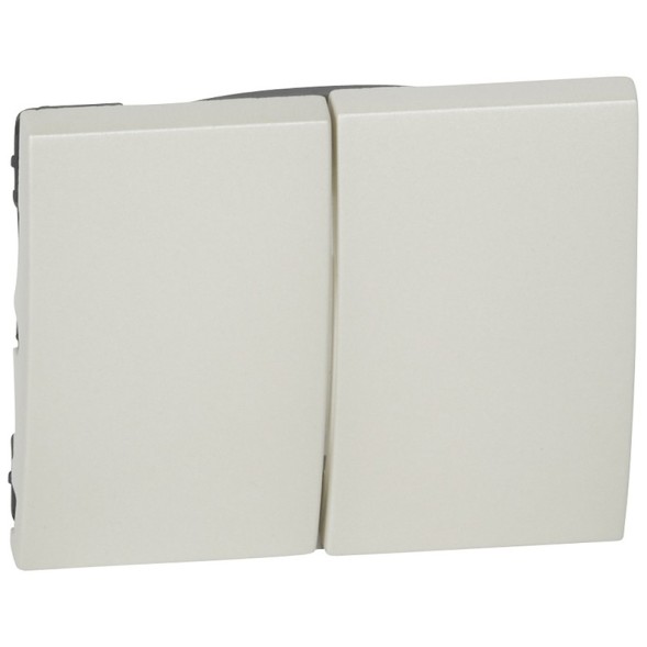 Лицевая панель Legrand Galea Life перламутр для выключателя двухклавишного 771512