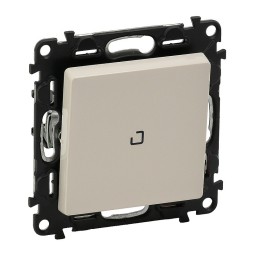 Выключатель Legrand Valena Life Слоновая кость 10АХ 250В с индикацией, с лицевой панелью. Безвинтовые зажимы 752204