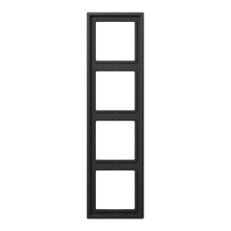 Рамка Jung LS 990 Лакированный алюминий 4 поста AL2984AN