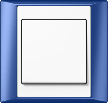 Рамка Jung A Plus Синий / Белый 1 пост Jung AP581BLWW