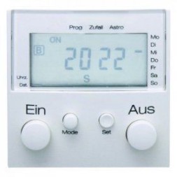 Таймер Berker B.3 полярная белизна, матовый с дисплеем и подключением датчика 17381909