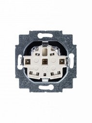 Розетка ABB Levit антрацит / дымчатый чёрный с заземлением со шторками 16А 2CHH203457A6063 5520H-A03457 63W