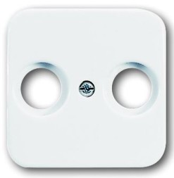 Плата центральная (накладка) ABB Reflex SI альпийский белый для TV-FM розетки 2CKA001724A4326 2531-214-500