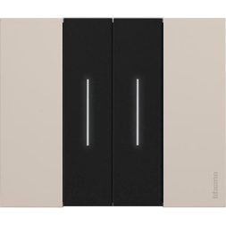 Рамка Bticino Living Now Бежевый 2-модульная KA4802KM