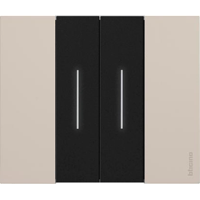 Рамка Bticino Living Now Бежевый 2-модульная KA4802KM