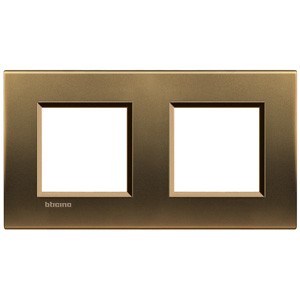 Рамка Bticino LivingLight Квадрат Бронза 2+2 модуля LNA4802M2BZ
