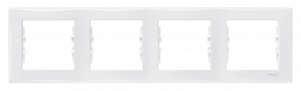 Рамка Schneider Electric Sedna Белый 4 поста SDN5800721