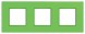 Рамка Schneider Electric Unica Quadro Киви 3 поста MGU4.706.28