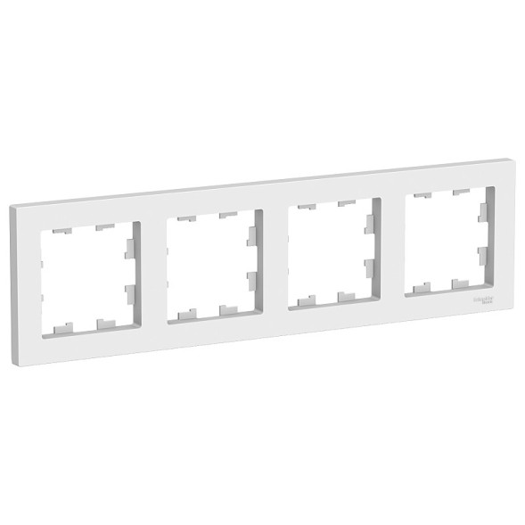 Рамка Schneider Electric Atlasdesign Белый 4 поста ATN000104