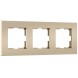 Рамка на 3 поста Slab (шампань софт) Werkel W0032911
