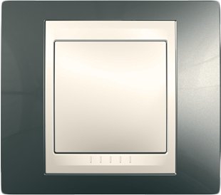 Рамка Schneider Electric Unica Хамелеон Шампань / Бежевый 1 пост MGU6.002.524