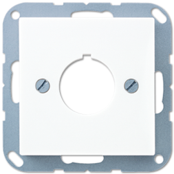 Крышка Jung AS 500 Белый для установки специальных гнезд, диам. 22,5 мм A564WW