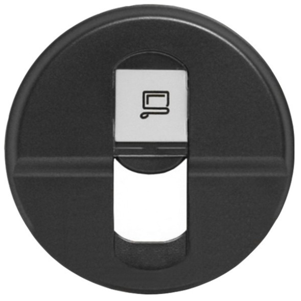 Накладка компьютерной розетки RJ45 Legrand Celiane Графит 064935
