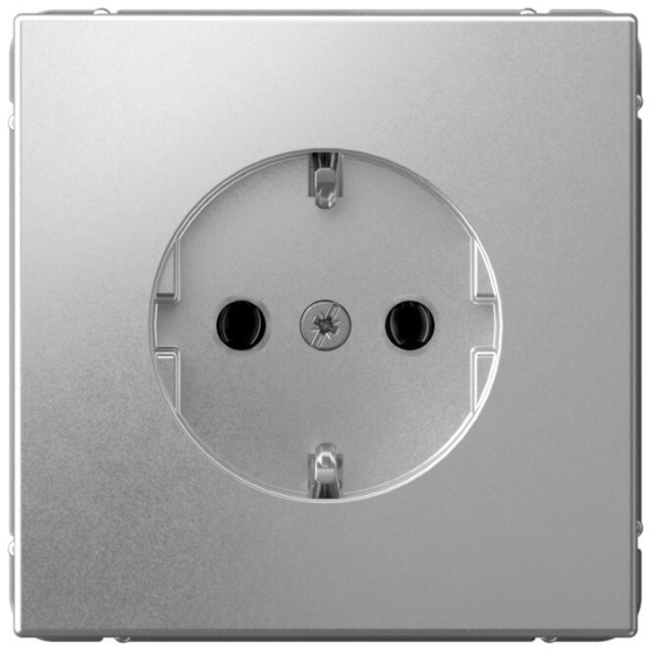 Розетка электрическая (Алюминий) Schneider Electric Systeme Art Gallery GAL000343
