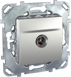 TV розетка Schneider Electric Unica Class Top алюминий 1очная MGU5.462.30ZD