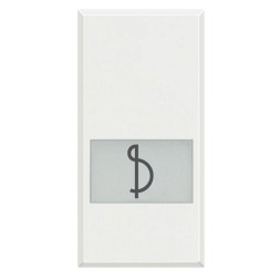 Клавиши Bticino Axolute Белый с подсвечиваемыми символами для выключатель в дизайне AXIAL - 1 модуль, музыка HD4921LG