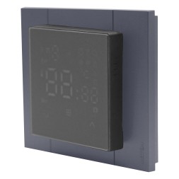 Регулятор теплого пола с модулем WI-FI, TWAG-Черный (ВИД С ГРИФЕЛЬНОЙ РАМКОЙ)