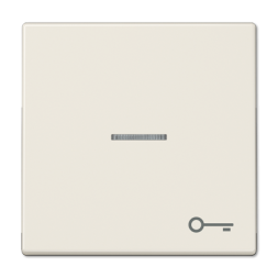 1-ая Клавиша Jung LS серия с окошком, символ &quot;ключ&quot; слоновая кость LS990KO5T